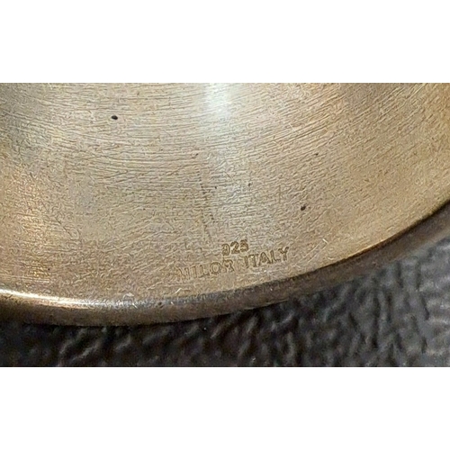 60 - TWO DESIGNER RINGS
comprising a 'Shawn Killinger - Hear my Soul Speak' silver ring; and an Emporio A... 