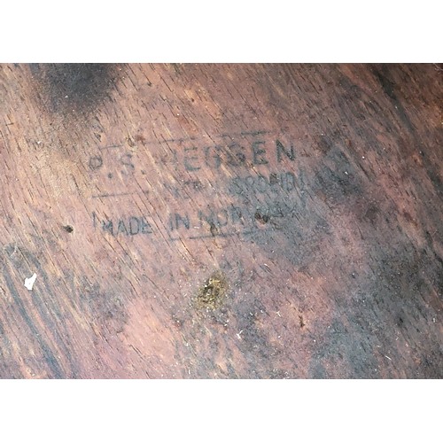 510 - EINAR BARNES BY P S HEGGEN NORWAY ROSEWOOD WASTEPAPER BIN
circa 1960s, of oval form with side handle... 