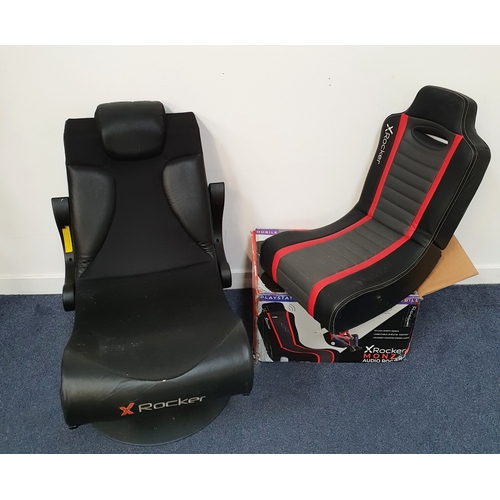 513 - PAIR OF FLOOR ROCKER GAMING CHAIRS
comprising an XRocker Monza Audio Rocker, in box; and another exa... 