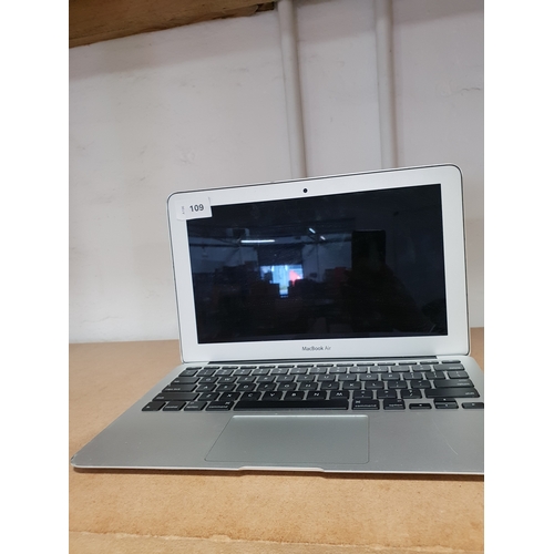 APPLE MACBOOK AIR LAPTOP
model A1465; Serial number C02PGA35GFWM; NOT Apple account locked. A few dents to case, especially at corners; also scuffs and scratches to case
Note: It is the buyer's responsibility to make all necessary checks prior to bidding to establish if the device is blacklisted/ blocked/ reported lost. Any checks made by Mulberry Bank Auctions will be detailed in the description. Please Note - No refunds will be given if a unit is sold and is subsequently discovered to be blacklisted or blocked etc