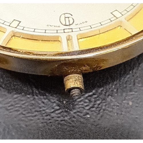 334 - RARE 1930s DOXA CAR DASH CLOCK
the dial with Arabic 3, 6, 9 and 12 and further button markers, the g... 