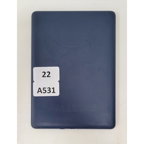 22 - AMAZON KINDLE PAPERWHITE 5/ MODEL: M2L3EK - BLUE