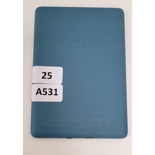 25 - AMAZON KINDLE PAPERWHITE 4/ MODEL: PQ94WIF - LIGHT BLUE