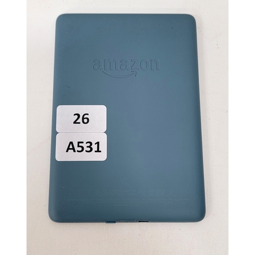 26 - AMAZON KINDLE PAPERWHITE 4/ MODEL: PQ94WIF - LIGHT BLUE