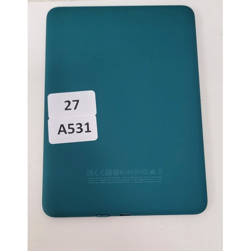 27 - AMAZON KINDLE PAPERWHITE 6/ MODEL: SA568B - JADE