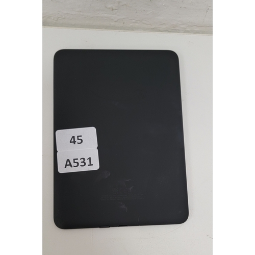 45 - AMAZON KINDLE PAPERWHITE 6/ MODEL: SA568B-  BLACK