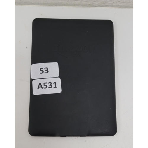 53 - AMAZON KINDLE PAPERWHITE 3 - BLACK
Bright spot to screen.