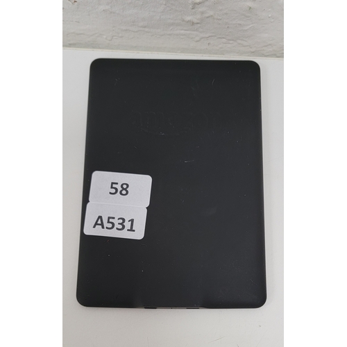 58 - AMAZON KINDLE PAPERWHITE 3 - BLACK
Note: Bright spots to screen.