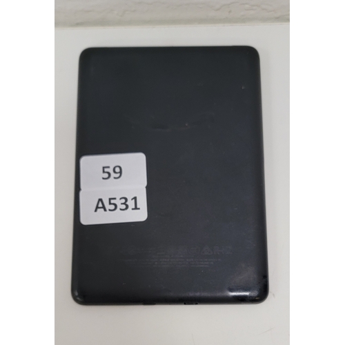59 - AMAZON KINDLE BASIC 3- BLACK
Crack to case