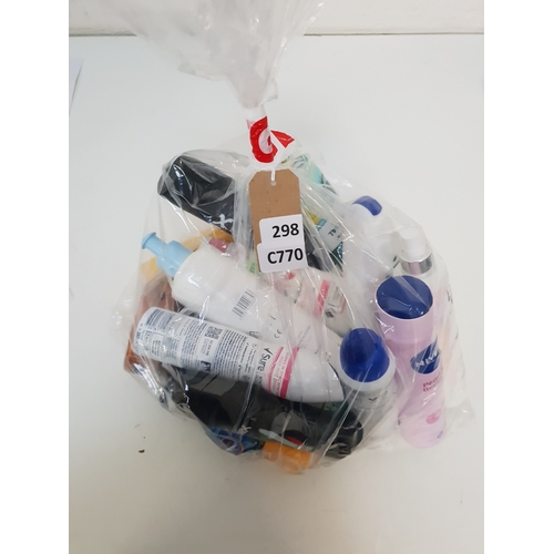 ONE BAG OF USED COSMETICS 
Including Nivea, Sure, Vaseline and Batiste