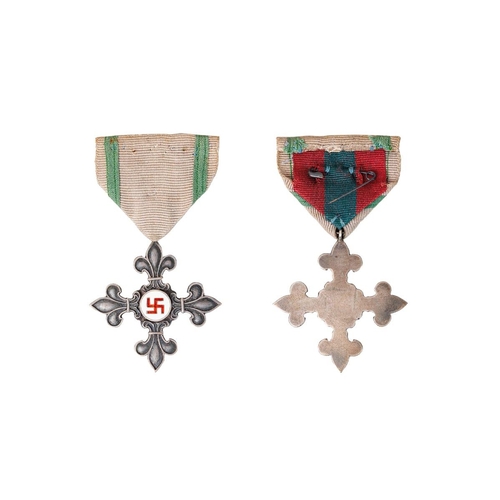 59 - The Order of the White Lily, Scouts of Latvia, Latvia the 30ies of 20th century, Size 49.6 x 45.2 mm