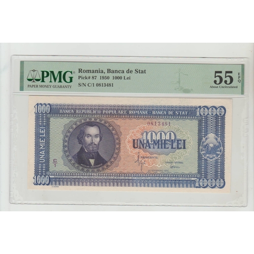 756 - Romania, President Constantin Ion Parhon (1947 - 1952). Romania, Banca de Stat
Pick# 87 1950 1000 Le... 