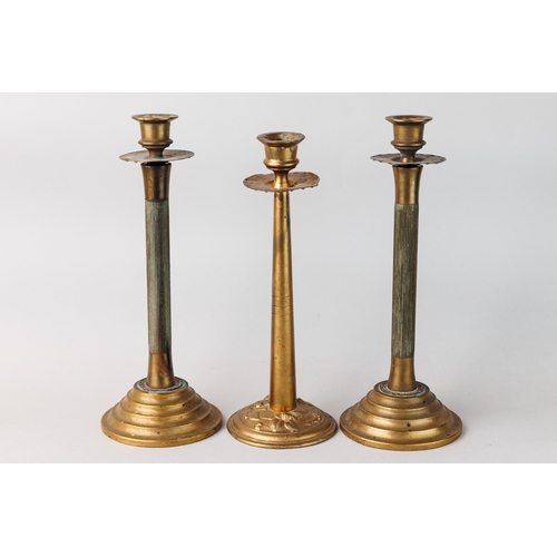 13 - Set of 3 Candlesticks, High 13 cm, Diametrs 9 cm; Size 12 cm, Diamentrs 8 cm