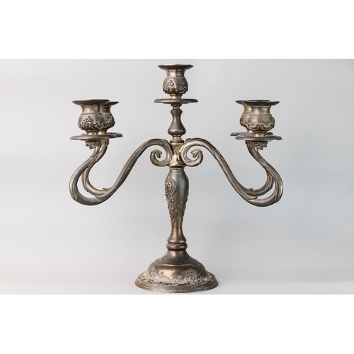 14 - 5 candle candelabra, Godinger manufacturing, High 32 cm, Diamentrs 13 cm