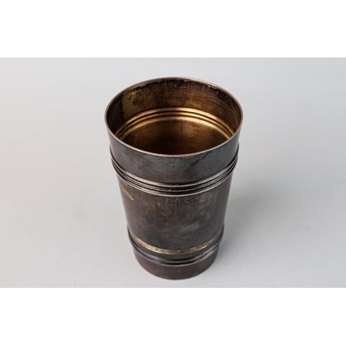 17 - Vintage beaker, Silver, High 8 cm, Diametrs 4.5 cm, Weight 112 gr