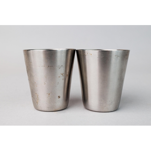 20 - 2 tumblers, Silver, High 4 cm, Diametrs 2.5 cm Weight 14 gr (for one tumbler)