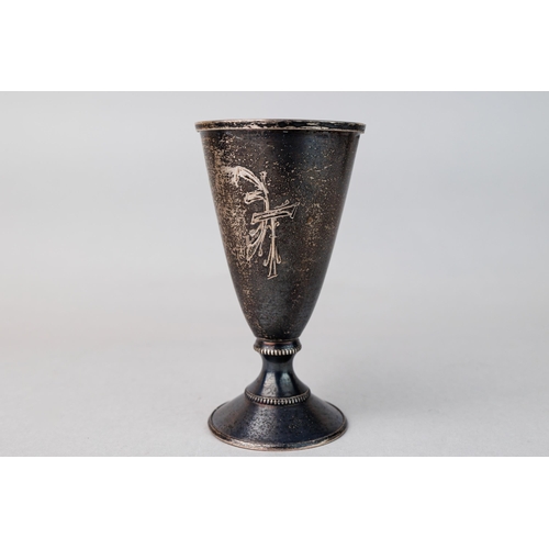 23 - Goblet, Silver, High 7.5 cm, Diametrs 3.5 cm, Weight 30 gr