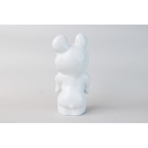 29 - Figurine The Olympic Bear - white, Lomonosov porcelain factory - LFZ, Porcelain, Size 15x7 cm