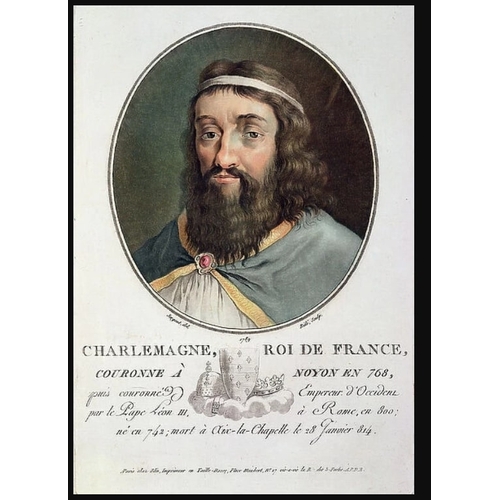 Charlemagne (747-814), King Of France, Engraved By Ride, 1789 Year 