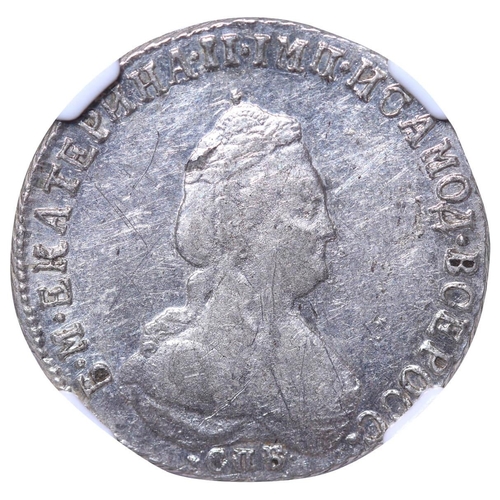 106 - Russian Empire, Empress Catherine II (1762-1796), Â½ poltina, 1794 year, Silver, 5,97 gr, C#65c, bit... 