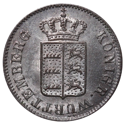 285 - Kingdom of WÃ¼rttemberg (German States), King William I (1816-1864), 1 kreuzer, 1842 year, Bilon, 0,... 