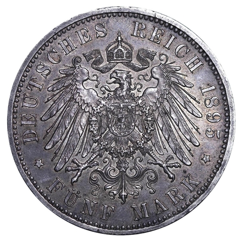 288 - Kingdom of Prussia (German States), King William II (1888-1918), 5 mark, 1895 year, Silver, 27,777 g... 