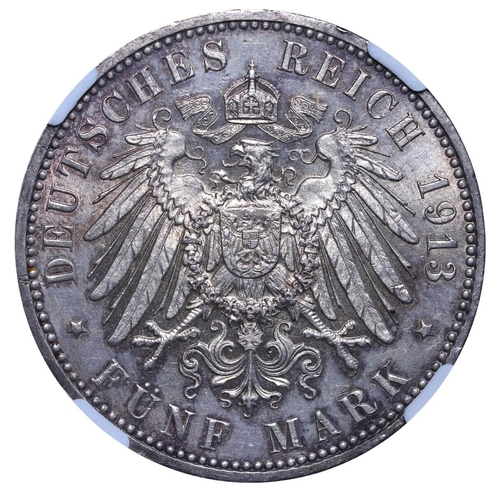 293 - Free Hanseatic city of Hamburg (German States), Free Hanseatic City (1324-1922), 5 Mark, 1913 year, ... 