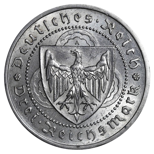 297 - Germany (1871-1948), Weimar Republic (1918-1933), 3 reichsmark, 1930 year, Silver, 15 gr, KM#69, 700... 