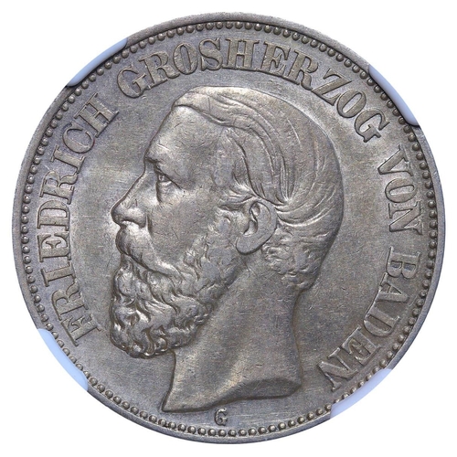 307 - Grand Duchy of Baden (Baden, German States), Frederick I (1856-1907), 2 marks, 1901 year, Silver, 11... 