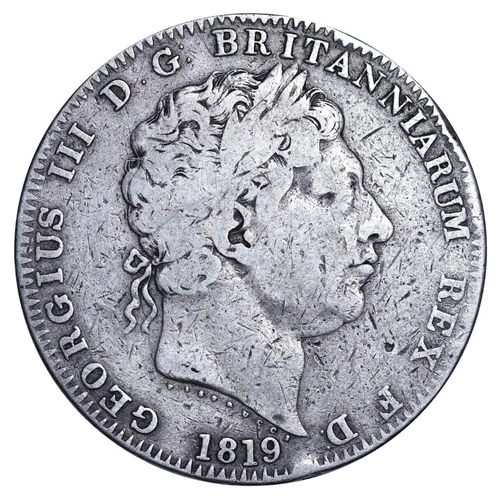 314 - United Kingdom, King George III (1760-1820), 1 crown, 1819 year, Silver, 28,28 gr, KM#675