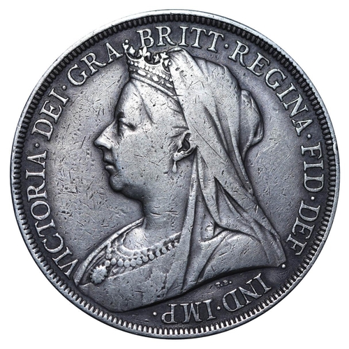 315 - United Kingdom, Queen Victoria (1837-1901), 1 crown, 1896 year, Silver, 28,28 gr, KM#783