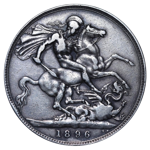 315 - United Kingdom, Queen Victoria (1837-1901), 1 crown, 1896 year, Silver, 28,28 gr, KM#783