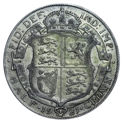 317 - United Kingdom, King George V (1910-1936), Â½ crown, 1921 year, Silver, 14,14 gr, KM#818.1a