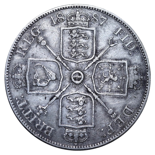 321 - United Kingdom, Queen Victoria (1837-1901), 1 florin, 1887 year, Silver, 11,31 gr, KM#762