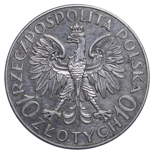 329 - Poland, Second Republic (1918-1939), 10 zlotys, 1933 year, Silver, 22 gr, Y#23, 250th Anniversary of... 