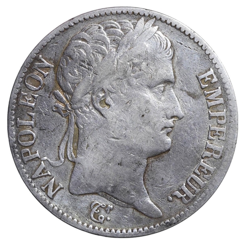 338 - France, Emperor Napoleon I (1804-1814,1815), 5 francs, 1813 year, Silver, 25 gr, GAD#584, Lettering:... 