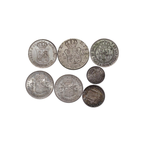 370 - Spain, Ferdinand VII (1808-1833), 2 reales, 1833 year, Silver, 6 gr, KM#460.2, Queen Isabella II (18... 