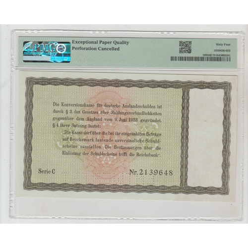 429 - Germany / Third Reich Pick# 199 1933 5 Reichsmark S/N C 2139648 - Conversion Fund for Foreign Debts,... 