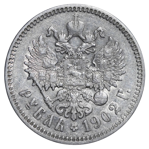 66 - Russian Empire, Emperor Nicholas II (1894-1917), 1 rouble, 1902 year, Silver, 20 gr, Y#59.3, bitkin ... 