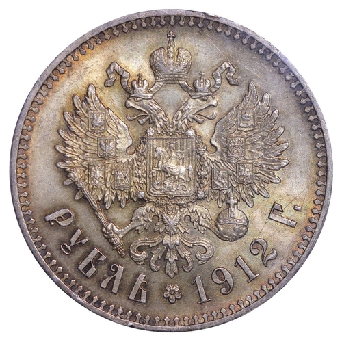 71 - Russian Empire, Emperor Nicholas II (1894-1917), 1 rouble, 1912 year, Silver, 20,gr, Y#59.3, bitkin ... 