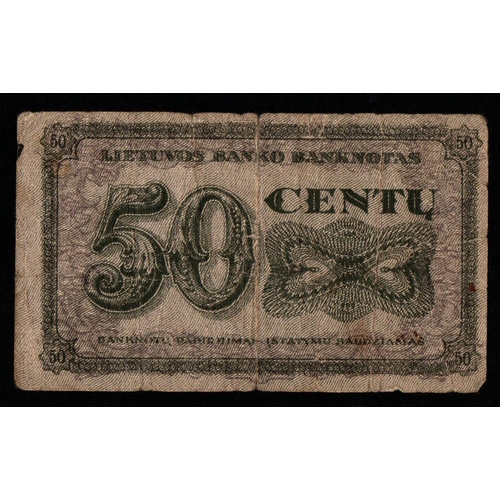 1012 - Lithuani, 50 Centu, 1922 year, Serija D