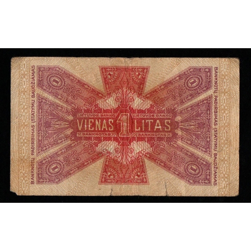 1013 - Lithuania, 1 Litas, 1922 year, S H 467584