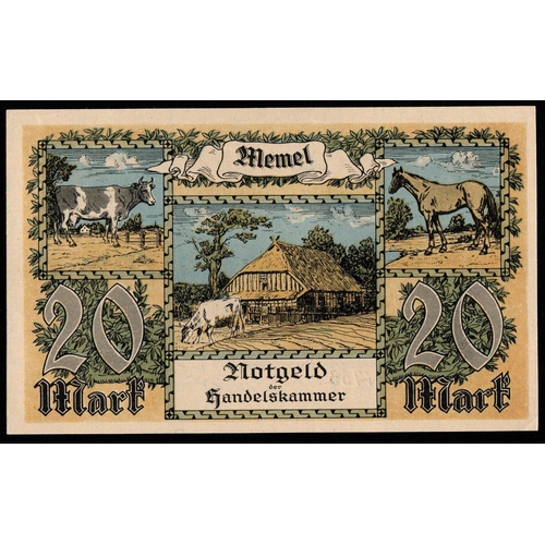 1077 - Memel, 20 Mark, 1922 year, N.127755