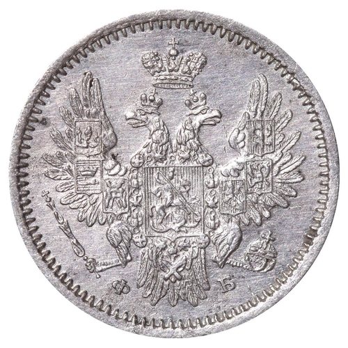 232 - Russian Empire, Emperor Alexander II (1855-1881), 5 kopecks, 1856 year, Silver, 1,04 gr, C#163, bitk... 