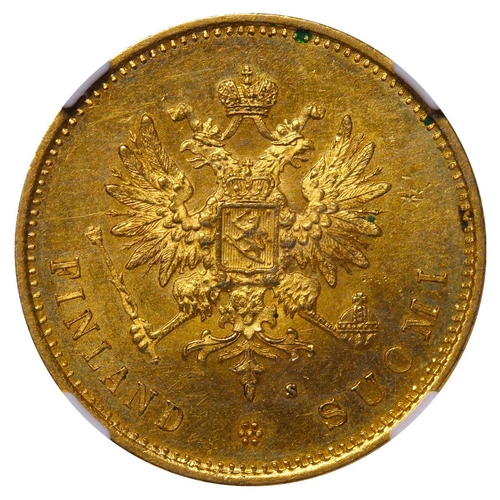 300 - Russian Empire, Finland, Emperor Alexander II (1855-1881), 20 markkaa, 1880 year, Gold, 6,4516 gr, K... 