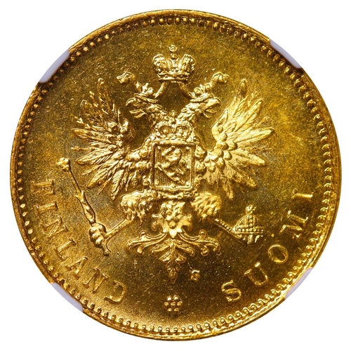 304 - Russian Empire, Finland, Emperor Nicholas II (1894-1917), 20 markkaa, 1912 year, Gold, 6,4516 gr, KM... 