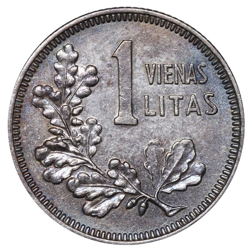 402 - Lithuania, President Aleksandras Stulginskis (1919-1926), 5 litai, 1925 year, Silver, 13,5 gr, KM#78... 