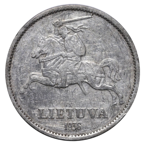 402 - Lithuania, President Aleksandras Stulginskis (1919-1926), 5 litai, 1925 year, Silver, 13,5 gr, KM#78... 