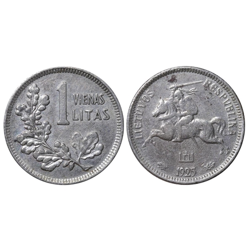 404 - Lithuania, President Aleksandras Stulginskis (1919-1926), 1 litas, 1925 year, Silver, 2,7 gr, KM#76