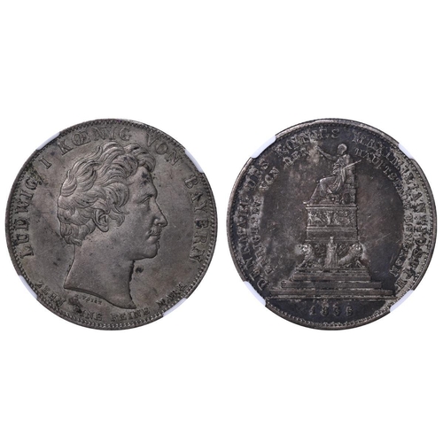 413 - Kingdom of Bavaria (German States), King Louis I (1825-1848), 1 conventionsthaler, 1835 year, Silver... 